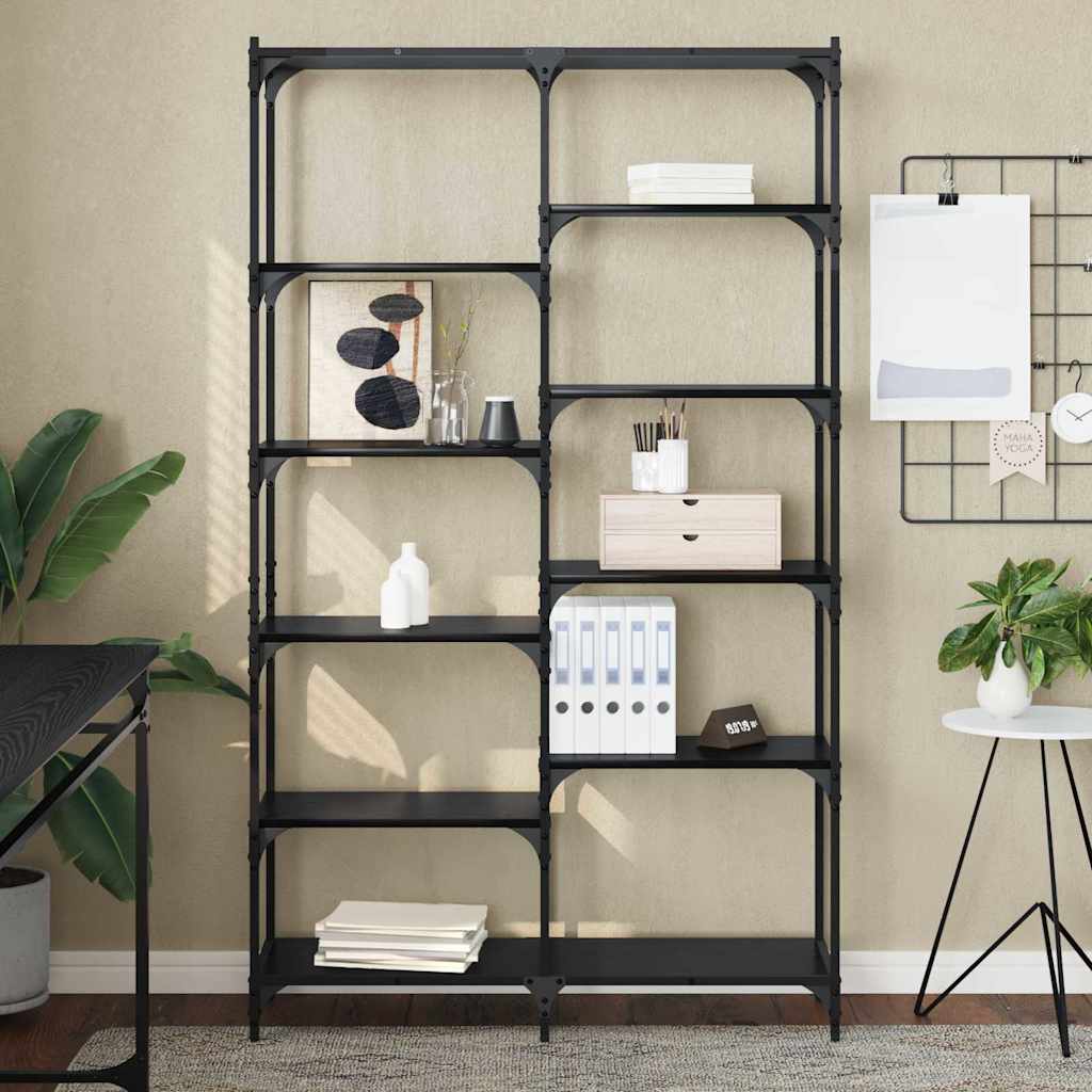 Étagère Chêne noir 100 x 32 x 170 cm Bois d'ingénierie - XIOS