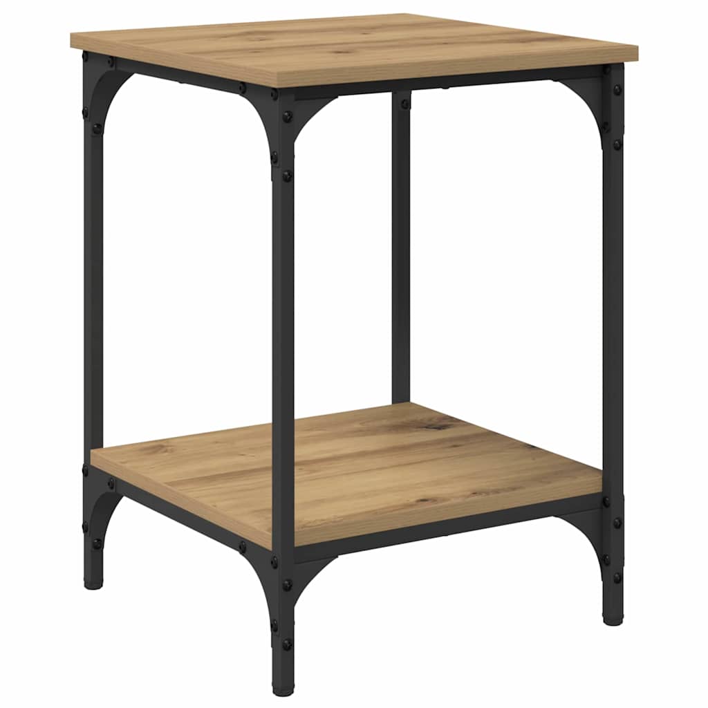 Table basse Chêne artisanal 40 x 40 x 55 cm Bois d'ingénierie - XIOS