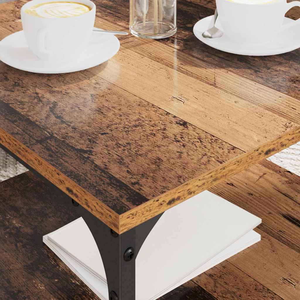 Table basse Bois Ancien 55 x 55 x 40 cm Bois d'ingénierie - XIOS