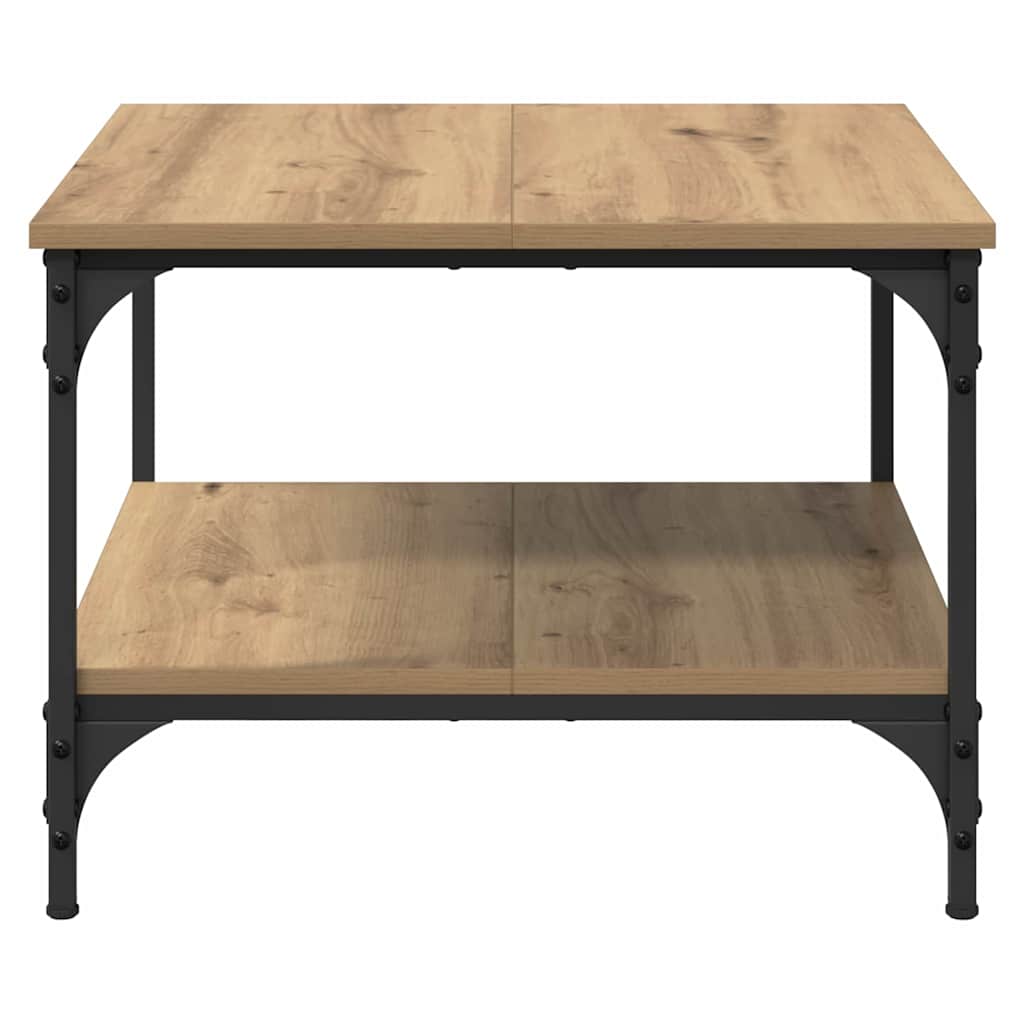 Table basse Chêne artisanal 55 x 55 x 40 cm Bois d'ingénierie - XIOS