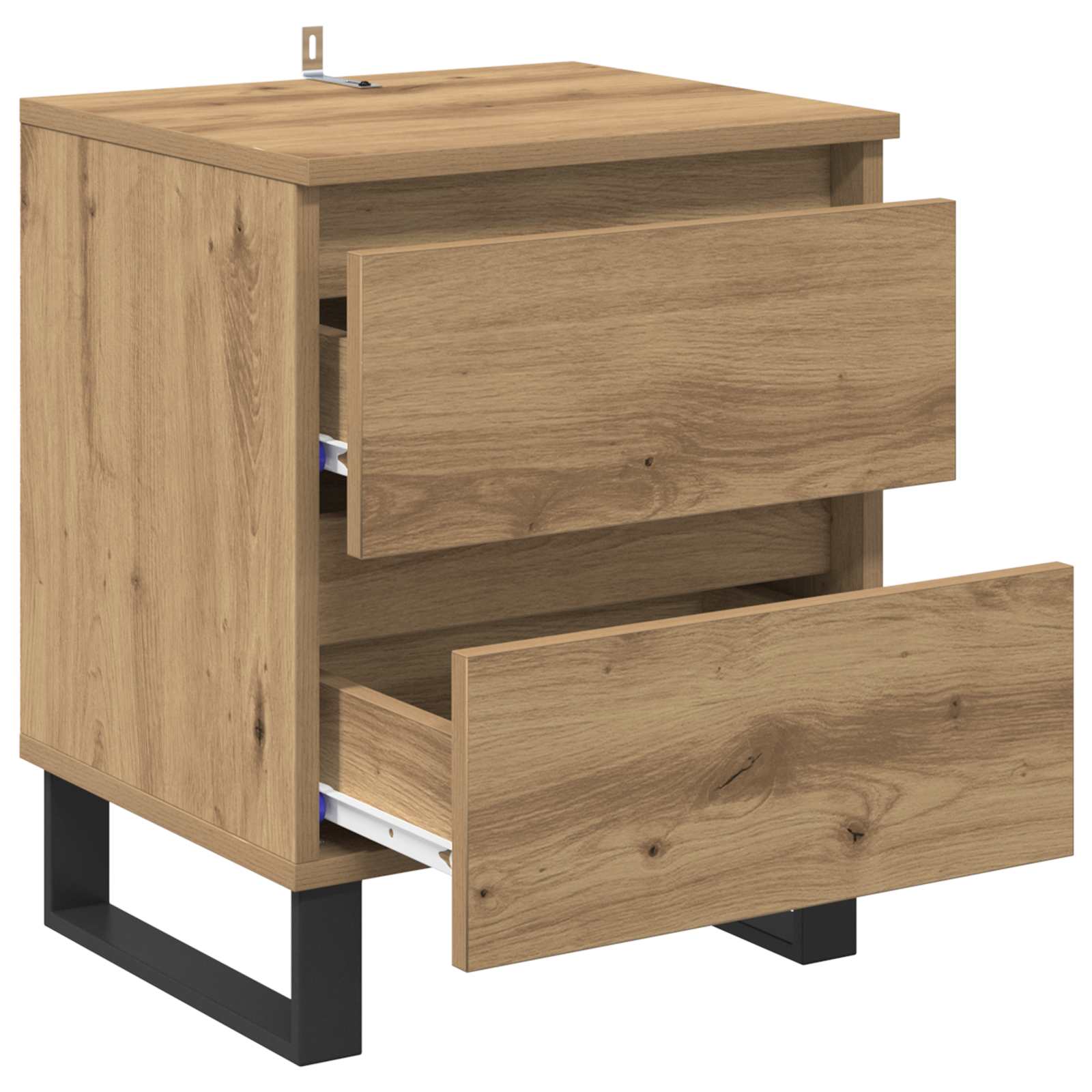 Cabinet de chevet 2 pcs Chêne artisanal 40 x 35 x 50 cm - XIOS