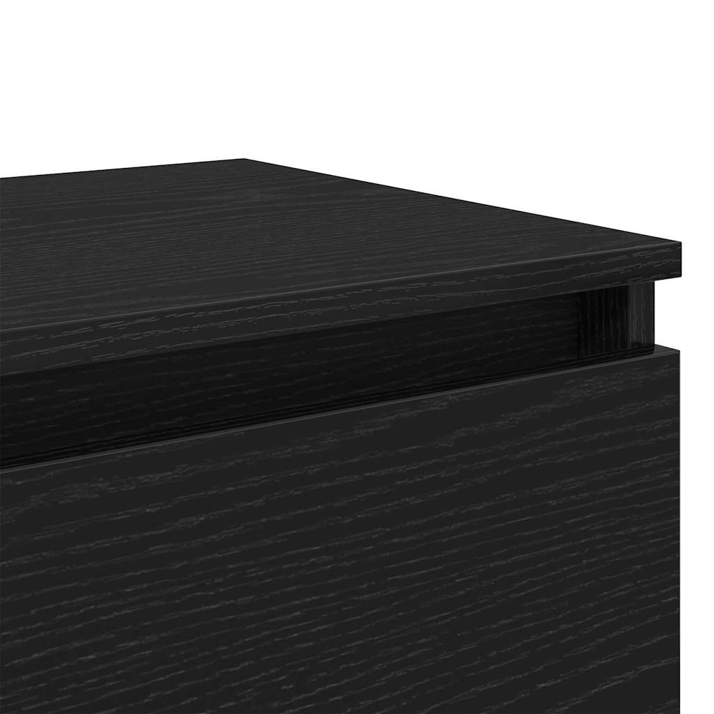 Cabinet de chevet avec tiroir 2 pcs Chêne noir 40 x 35 x 50 cm - XIOS