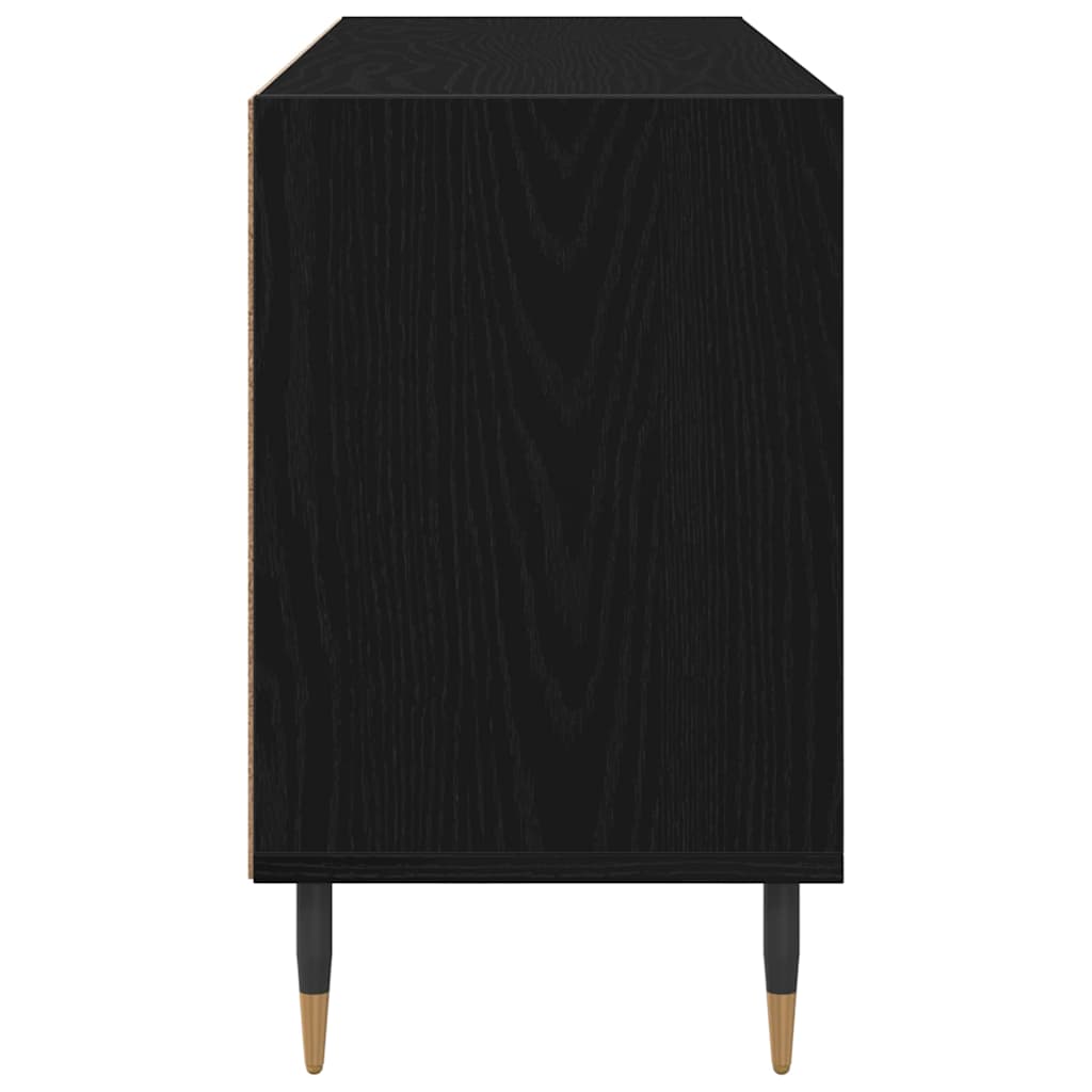 Meuble TV Chêne noir 103,5 x 30 x 50 cm Bois d'ingénierie - XIOS