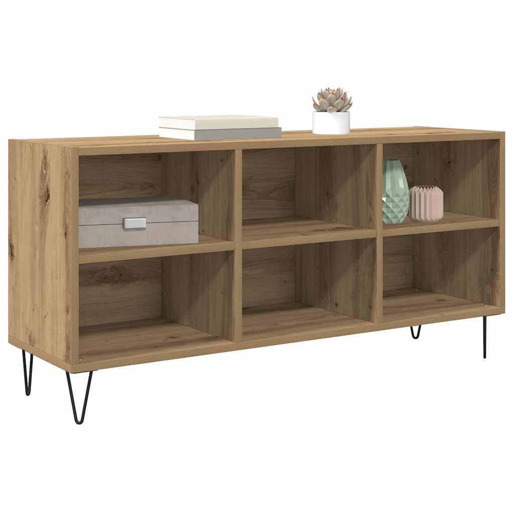 Meuble TV 103,5 x 30 x 50 cm Chêne artisanal Bois d'ingénierie - XIOS