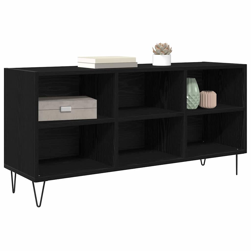 Meuble TV Chêne noir 103,5 x 30 x 50 cm Bois d'ingénierie - XIOS