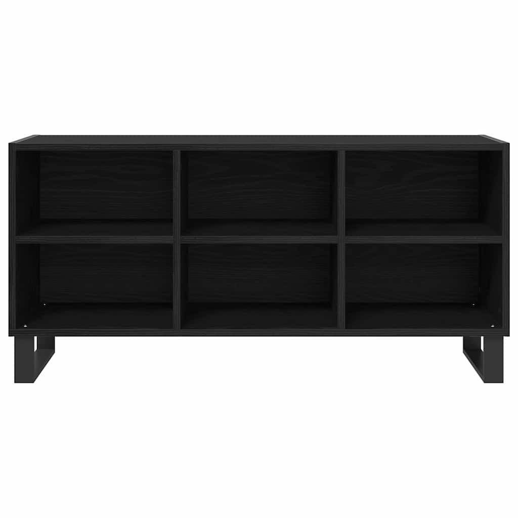 Meuble TV 103,5 x 30 x 50 cm Chêne noir Bois d'ingénierie - XIOS