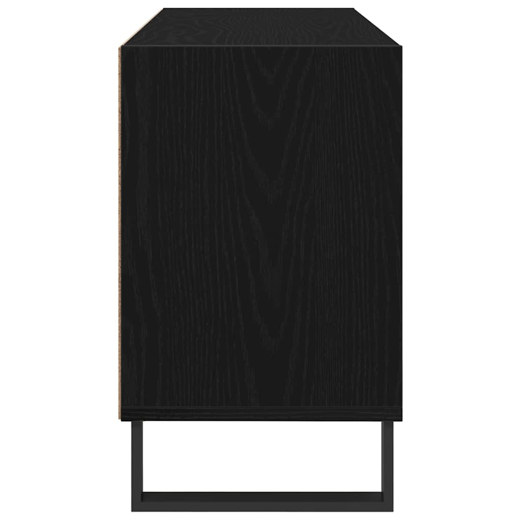 Meuble TV 103,5 x 30 x 50 cm Chêne noir Bois d'ingénierie - XIOS