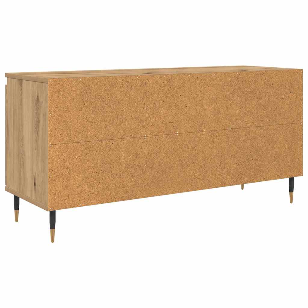 Meuble TV Chêne artisanal 104 x 35 x 50 cm Bois d'ingénierie - XIOS