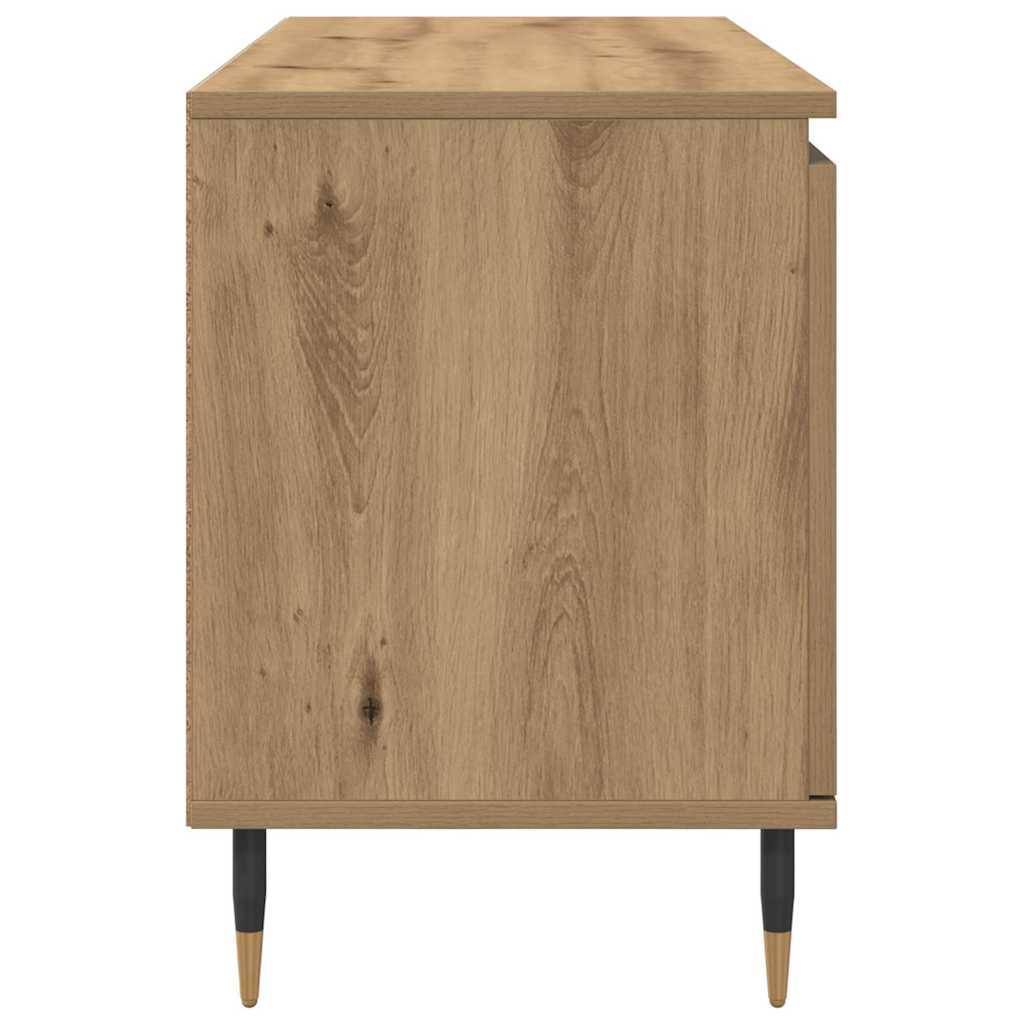 Meuble TV Chêne artisanal 104 x 35 x 50 cm Bois d'ingénierie - XIOS