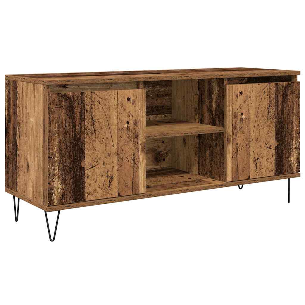 Meuble TV 104 x 35 x 50 cm Bois Ancien Bois d'ingénierie - XIOS