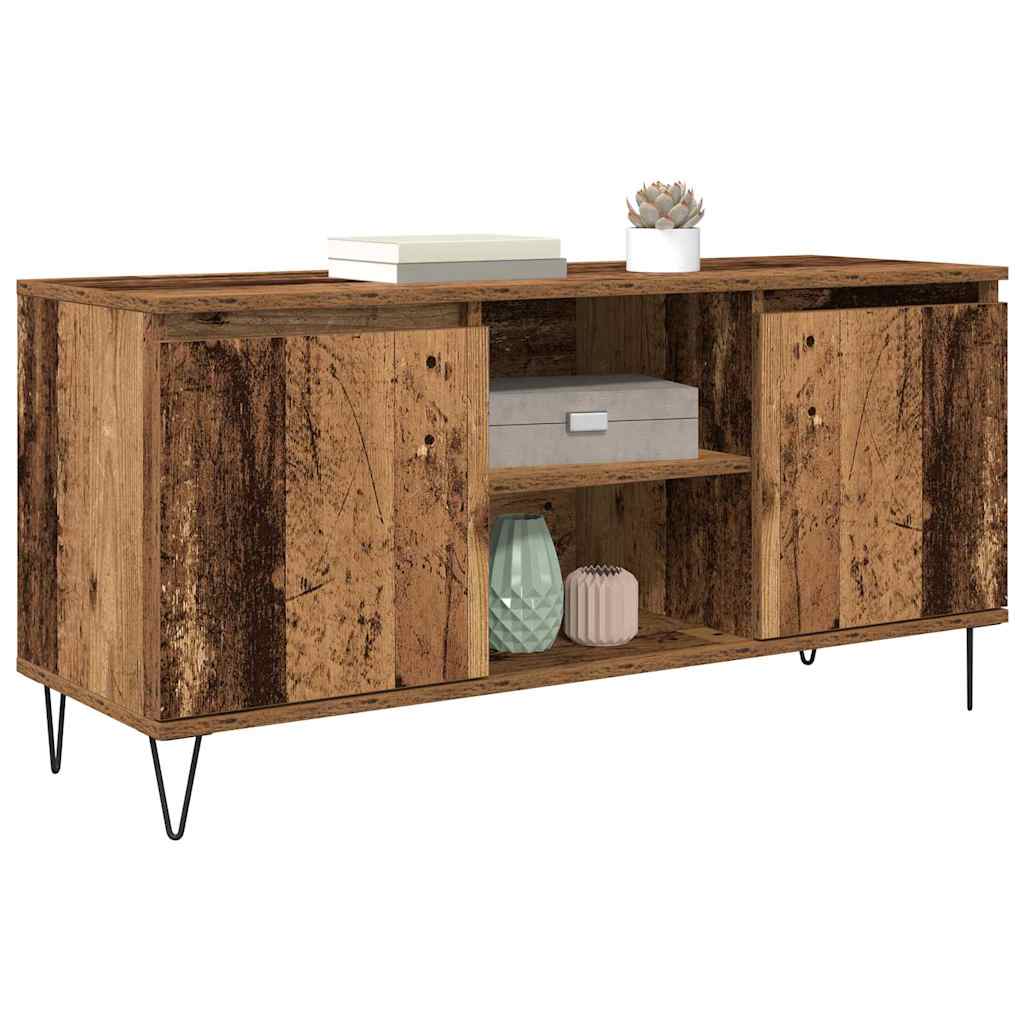 Meuble TV 104 x 35 x 50 cm Bois Ancien Bois d'ingénierie - XIOS