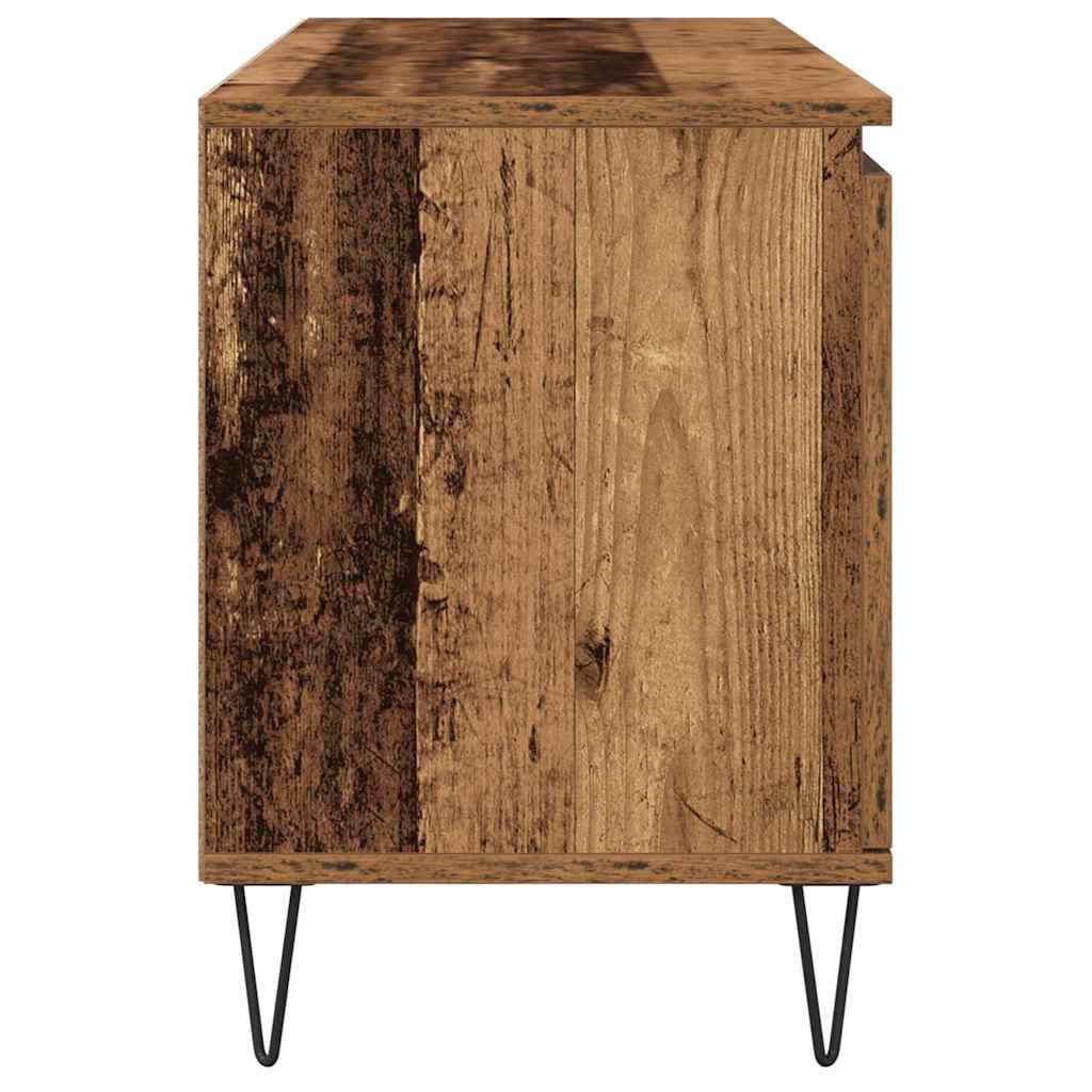 Meuble TV 104 x 35 x 50 cm Bois Ancien Bois d'ingénierie - XIOS