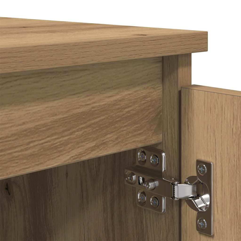 Meuble TV Chêne artisanal 104 x 35 x 50 cm Bois d'ingénierie - XIOS