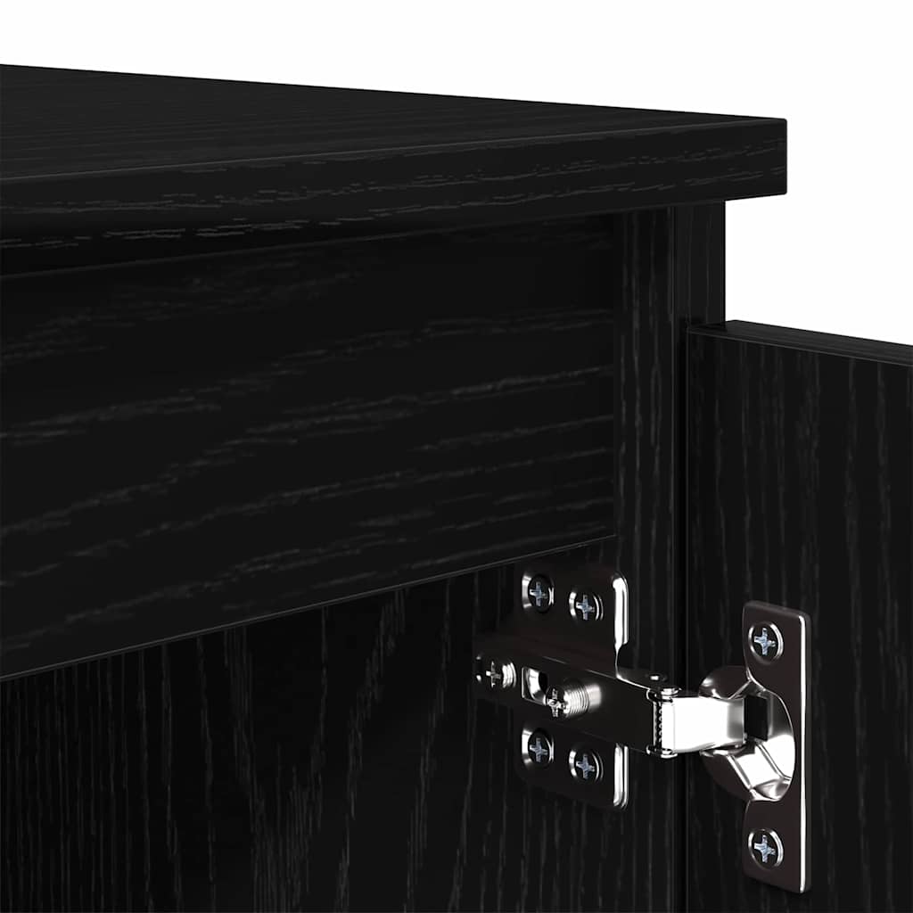 Meuble TV Chêne noir 104 x 35 x 50 cm Bois d'ingénierie - XIOS