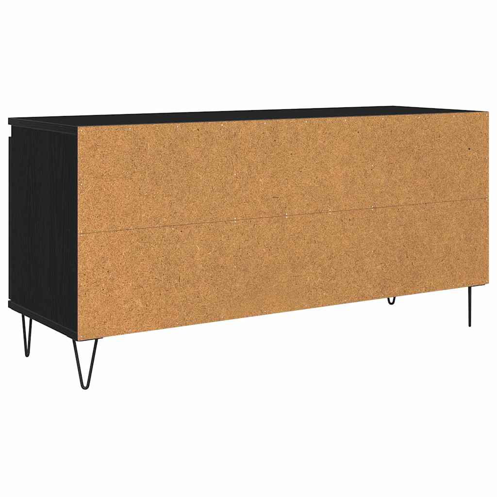 Meuble TV Chêne noir 104 x 35 x 50 cm Bois d'ingénierie - XIOS