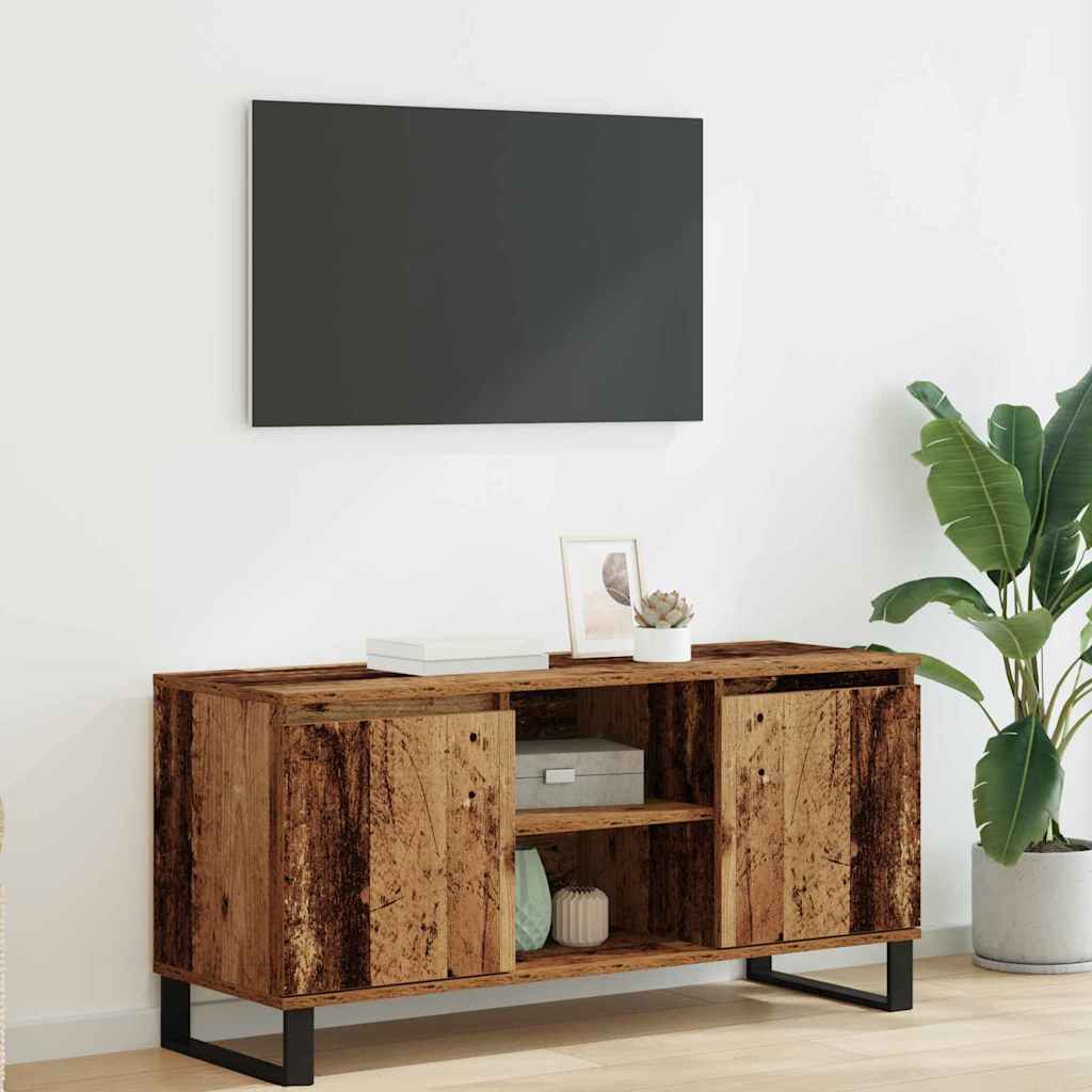 Meuble TV Bois Ancien 104 x 35 x 50 cm Bois d'ingénierie - XIOS