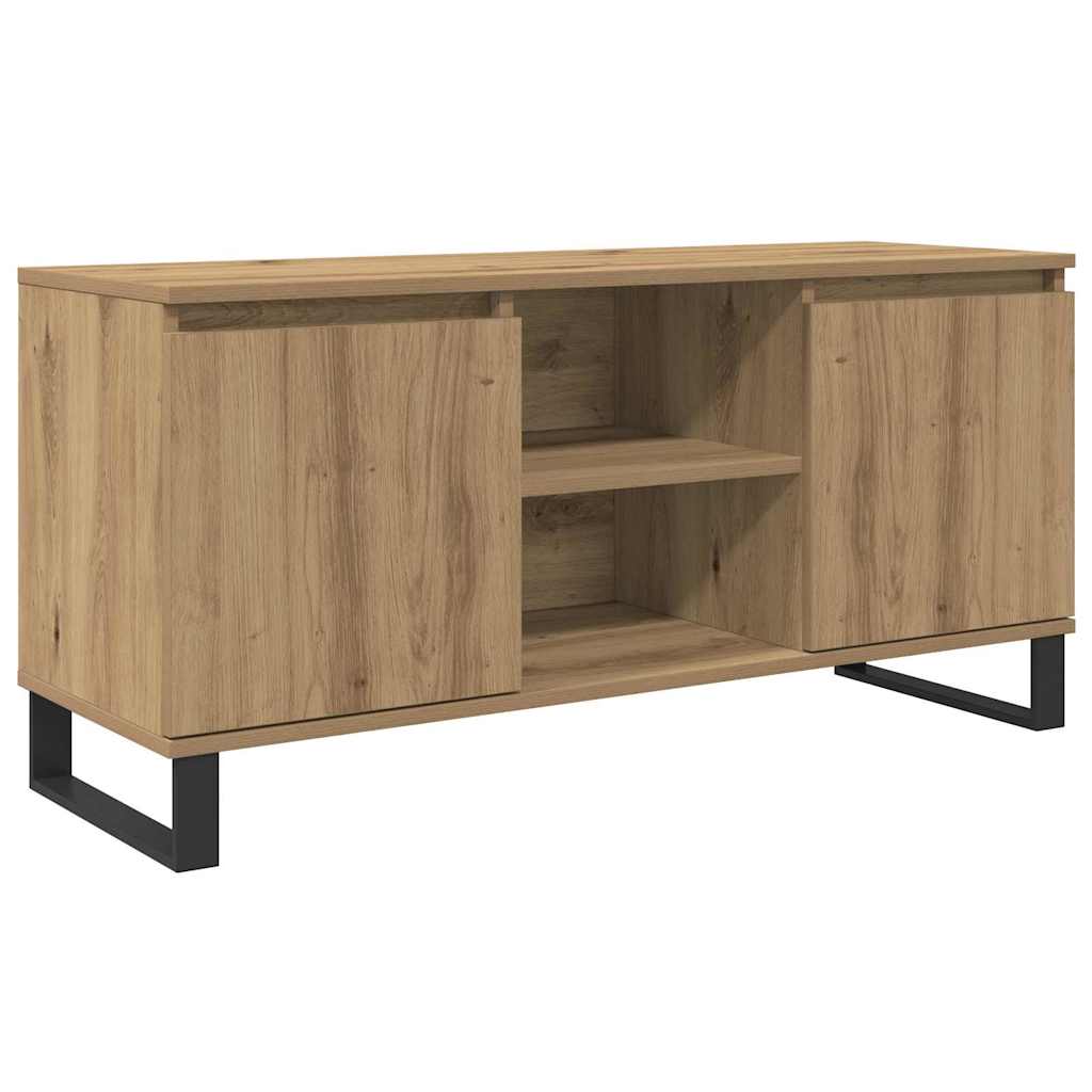 Meuble TV Chêne artisanal 104 x 35 x 50 cm Bois d'ingénierie - XIOS