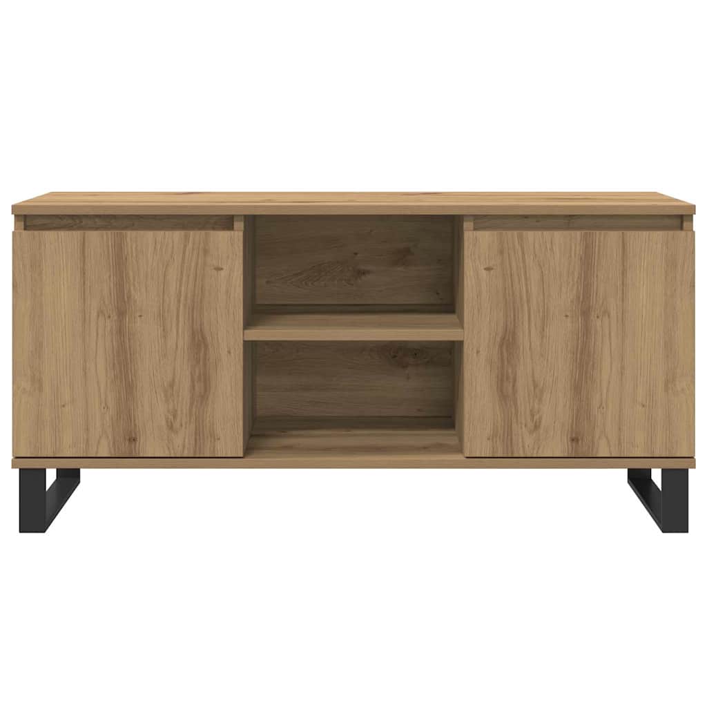 Meuble TV Chêne artisanal 104 x 35 x 50 cm Bois d'ingénierie - XIOS