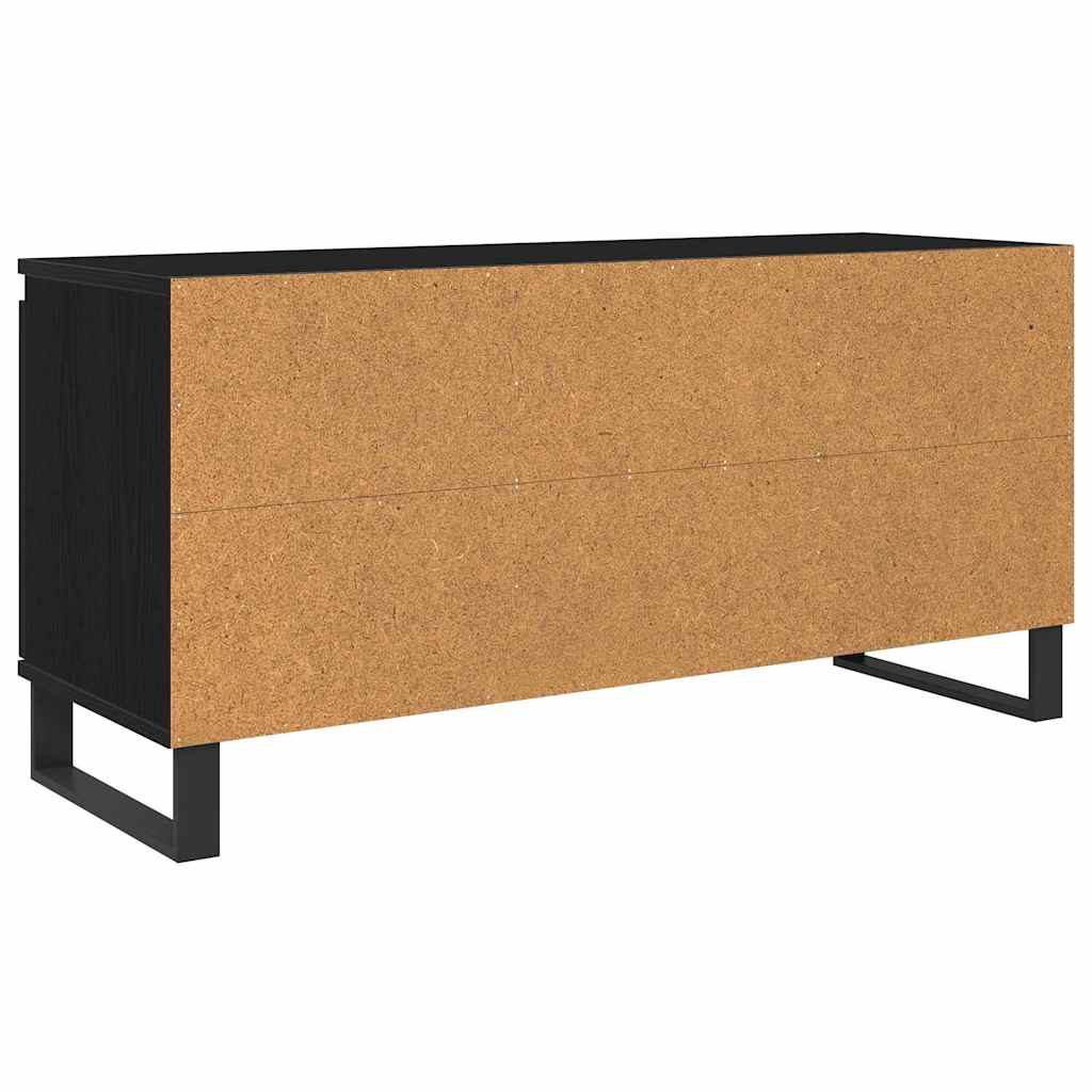 Meuble TV Chêne noir 104 x 35 x 50 cm Bois d'ingénierie - XIOS