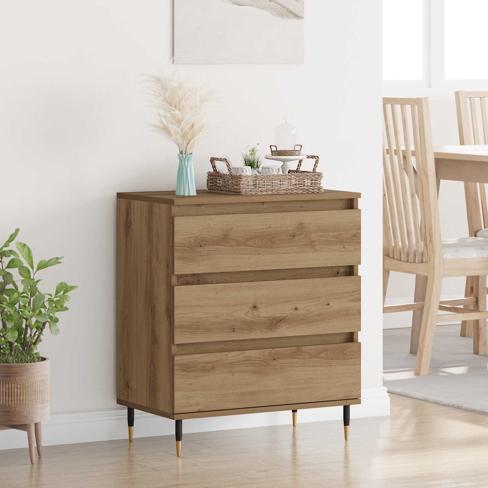 Buffet Chêne artisanal 60 x 35 x 70 cm Bois d'ingénierie - XIOS