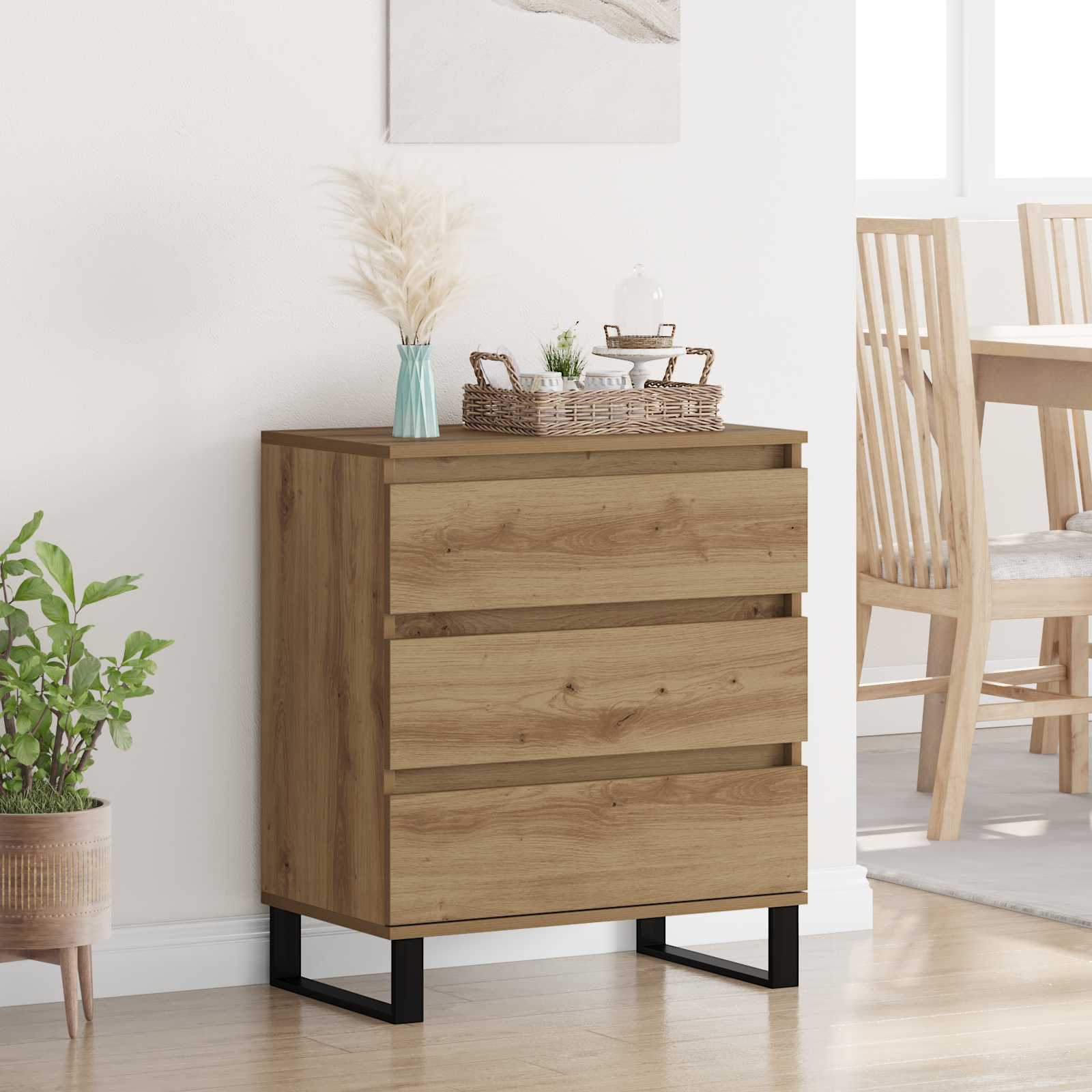 Buffet Chêne artisanal 60 x 35 x 70 cm Bois d'ingénierie - XIOS