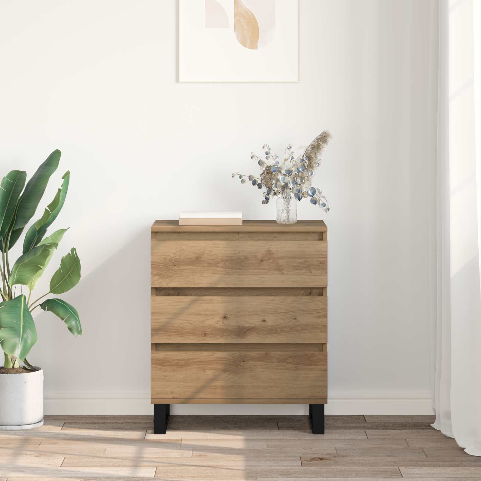 Buffet Chêne artisanal 60 x 35 x 70 cm Bois d'ingénierie - XIOS