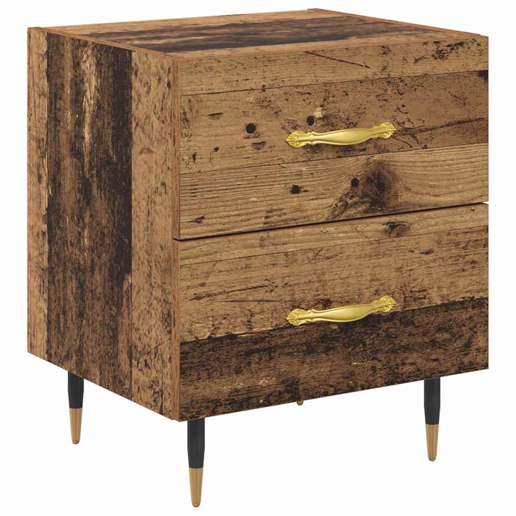 Cabinet de chevet avec tiroir Bois ancien 40 x 35 x 47.5 cm - XIOS