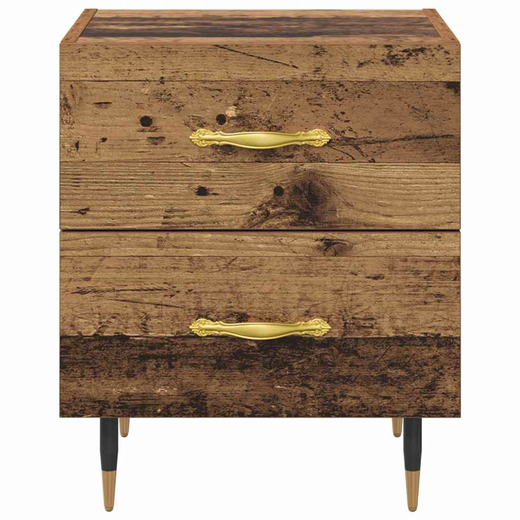 Cabinet de chevet avec tiroir Bois ancien 40 x 35 x 47.5 cm - XIOS