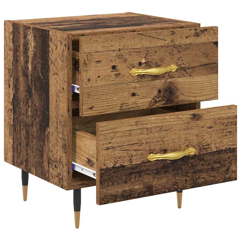 Cabinet de chevet 2 pcs Bois ancien 40 x 35 x 47,5 cm - XIOS