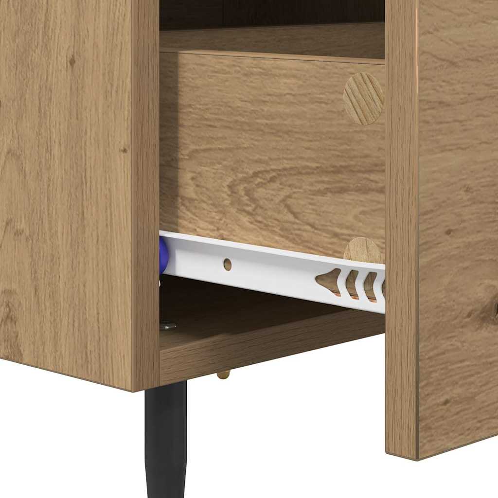 Cabinet de chevet 2 pcs Chêne artisanal 40 x 35 x 47,5 cm - XIOS