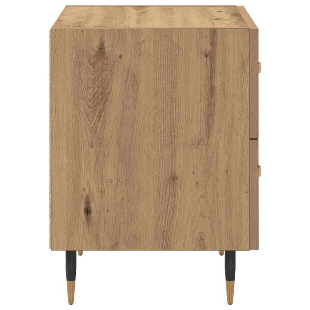 Cabinet de chevet 2 pcs Chêne artisanal 40 x 35 x 47,5 cm - XIOS