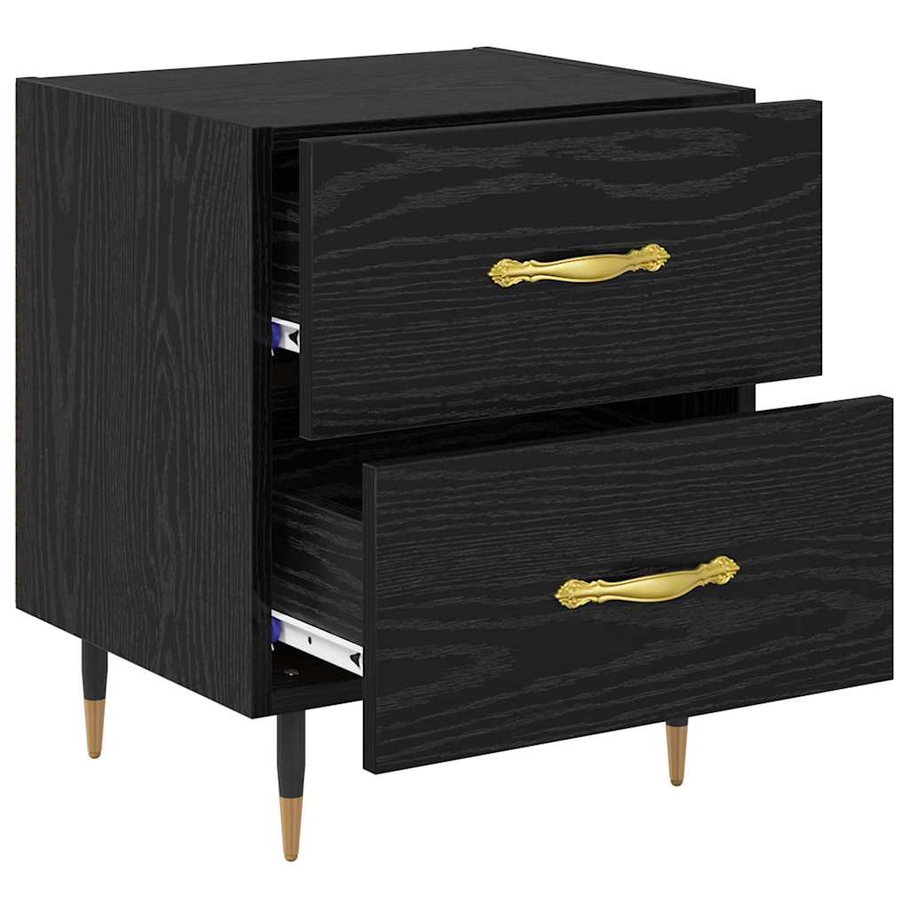 Cabinet de chevet 2 pcs Chêne noir 40 x 35 x 47.5 cm - XIOS