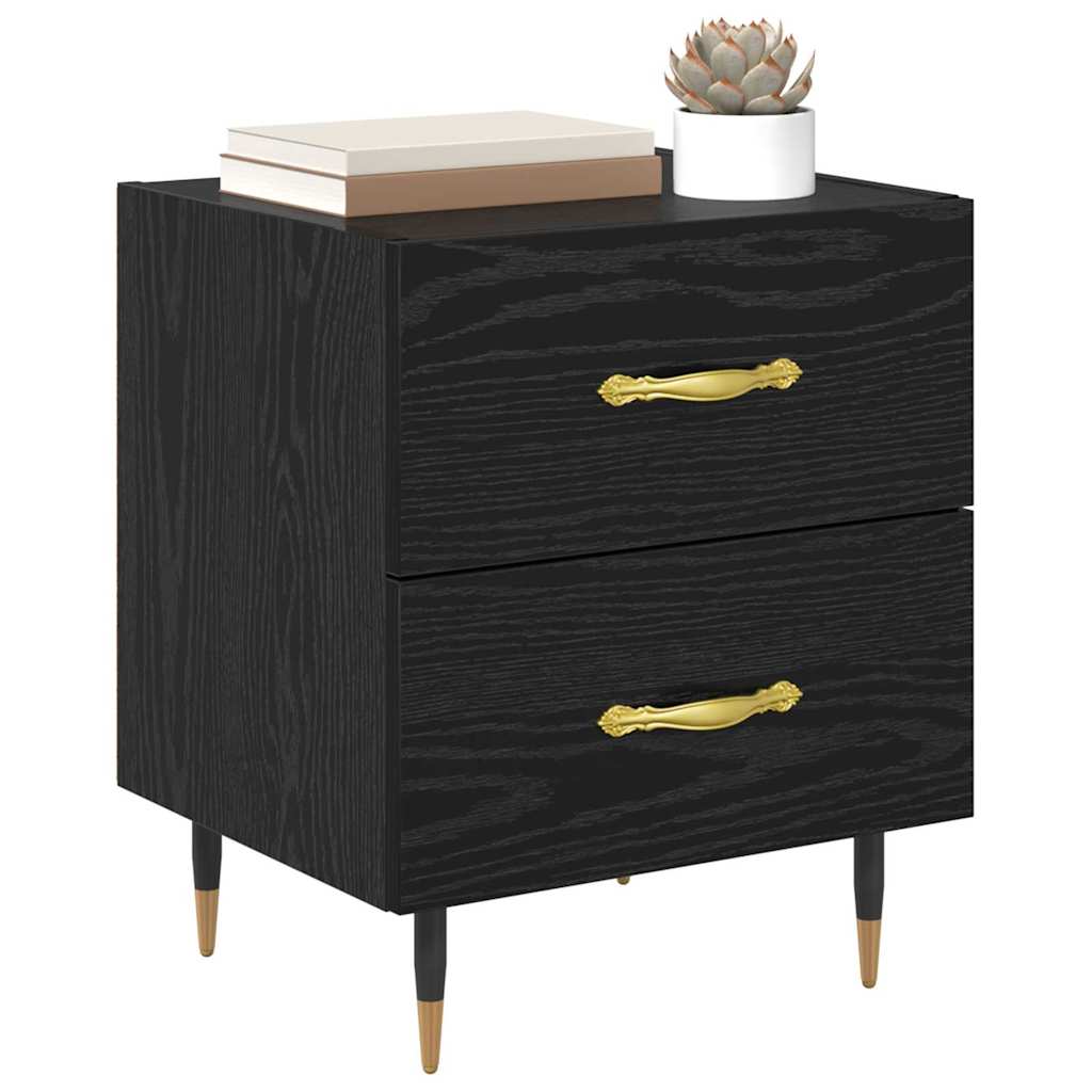Cabinet de chevet 2 pcs Chêne noir 40 x 35 x 47,5 cm - XIOS