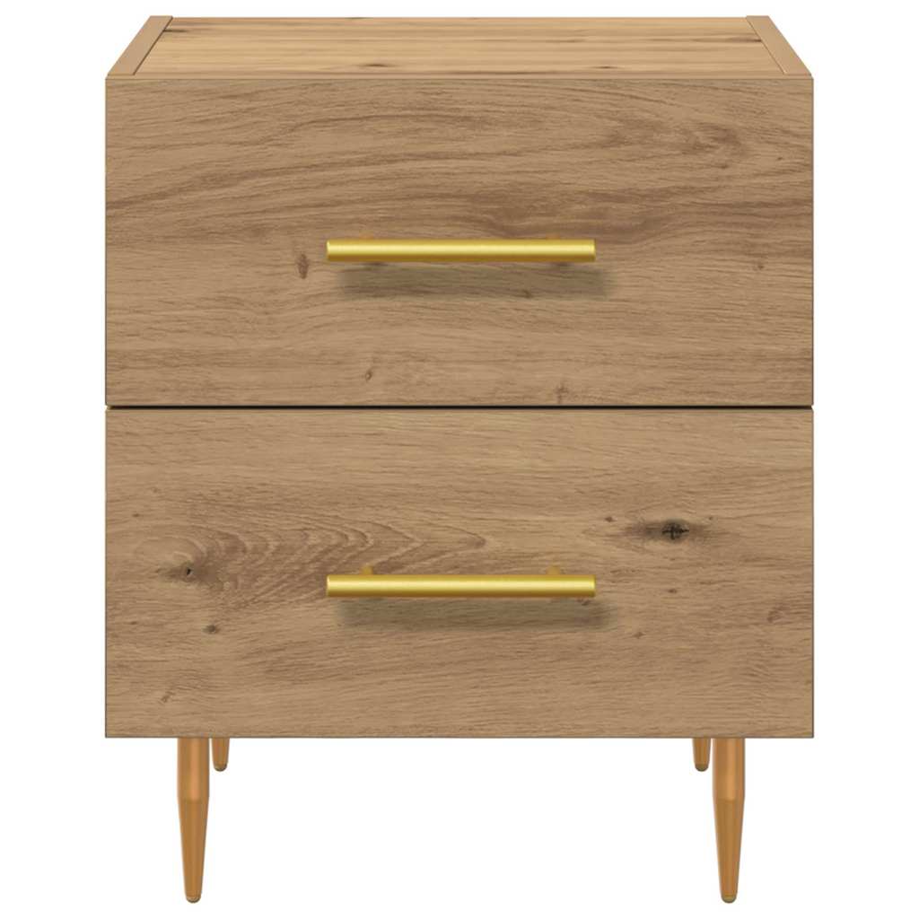Cabinet de chevet 2 pcs Chêne artisanal 40 x 35 x 47,5 cm - XIOS