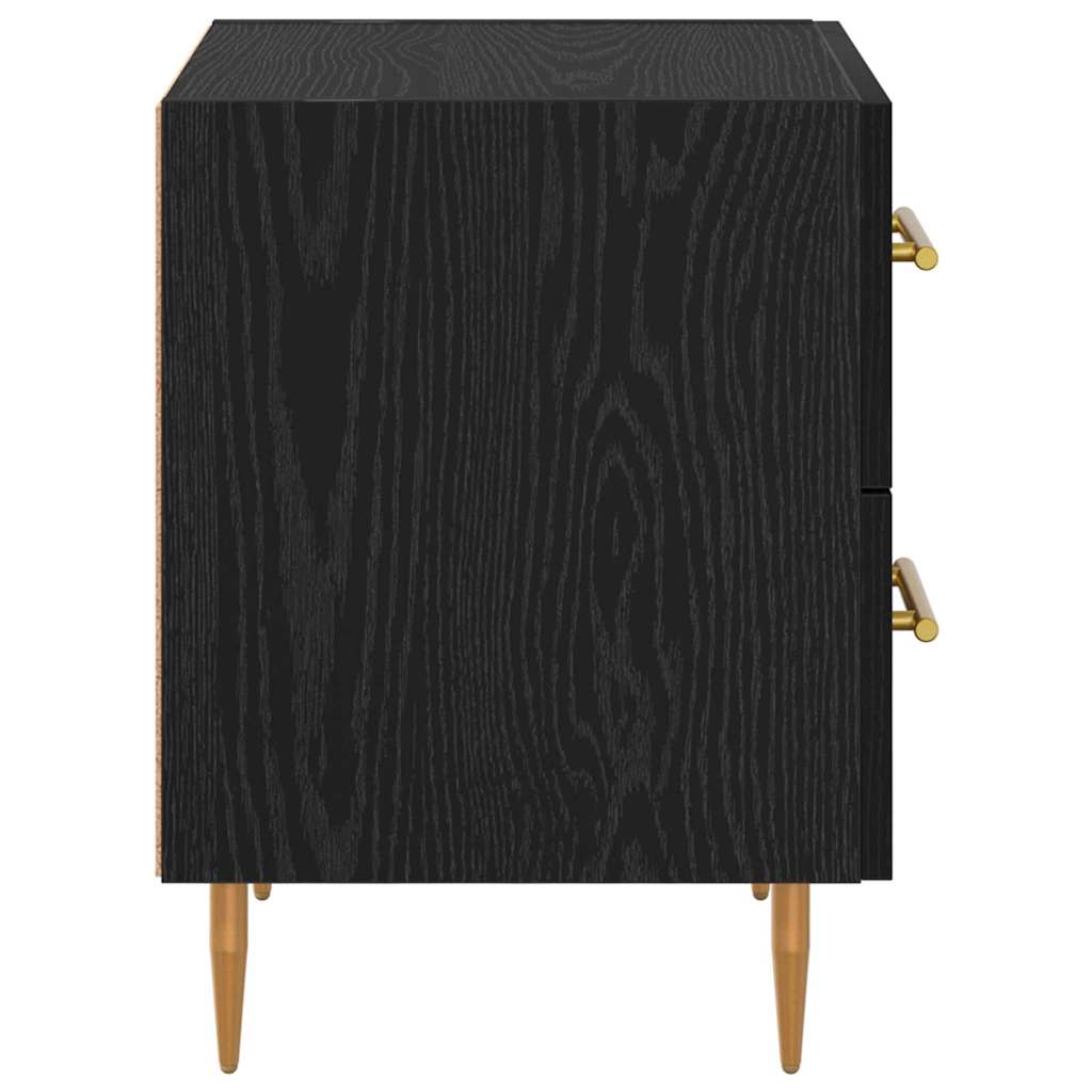 Cabinet de chevet avec tiroir Chêne noir 40 x 35 x 47,5 cm - XIOS