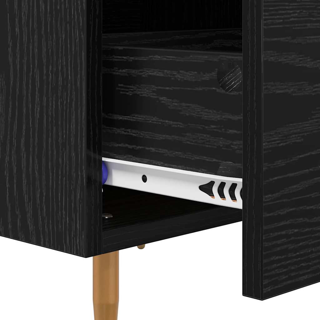Cabinet de chevet 2 pcs Chêne noir 40 x 35 x 47,5 cm - XIOS