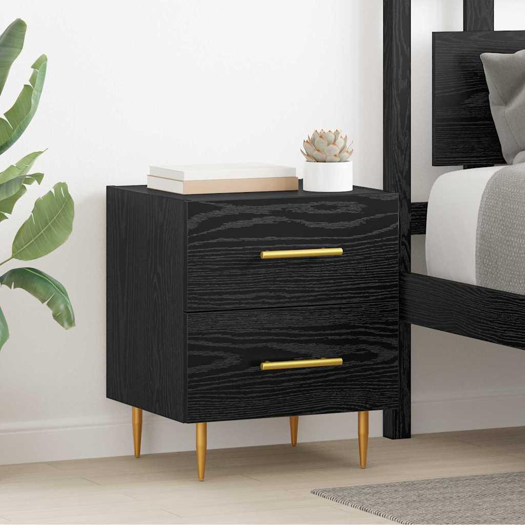 Cabinet de chevet 2 pcs Chêne noir 40 x 35 x 47,5 cm - XIOS