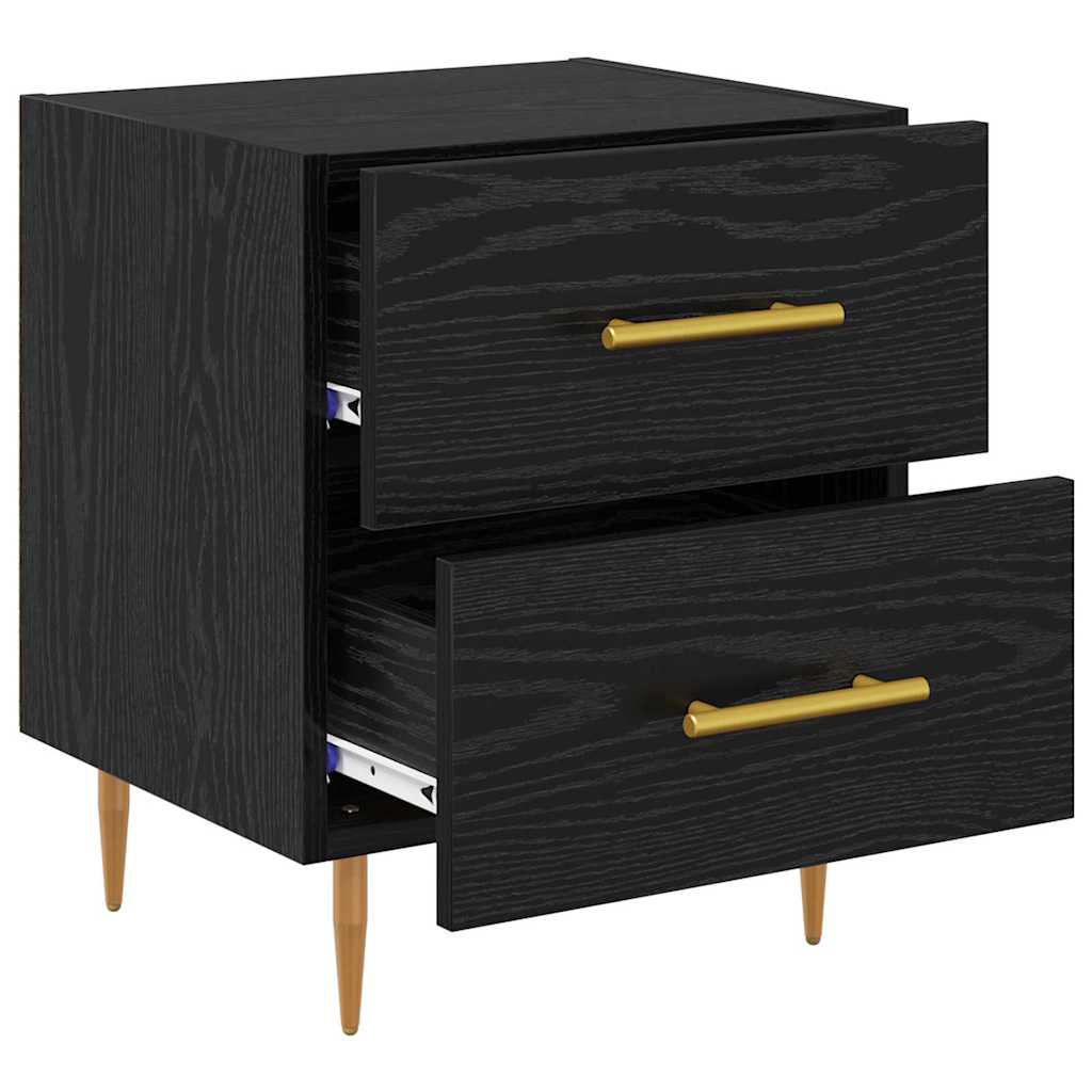Cabinet de chevet 2 pcs Chêne noir 40 x 35 x 47,5 cm - XIOS