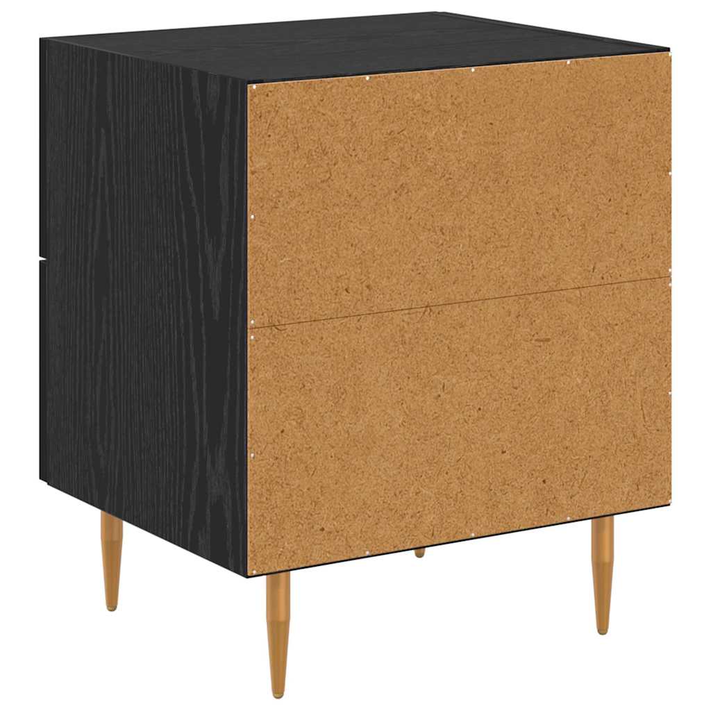 Cabinet de chevet 2 pcs Chêne noir 40 x 35 x 47,5 cm - XIOS