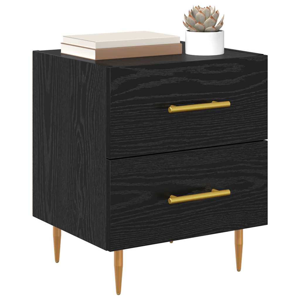 Cabinet de chevet 2 pcs Chêne noir 40 x 35 x 47,5 cm - XIOS