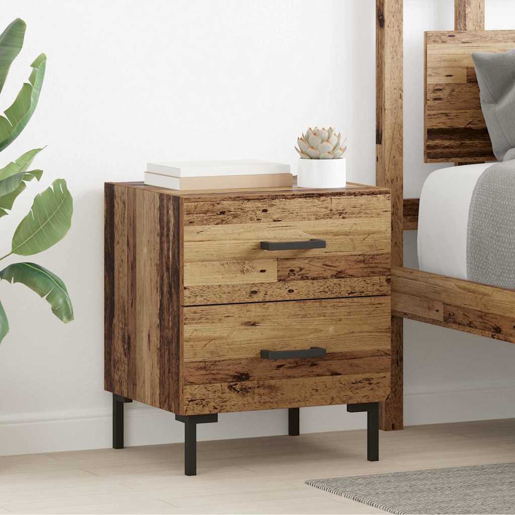 Cabinet de chevet 2 pcs Bois ancien 40 x 35 x 47,5 cm - XIOS