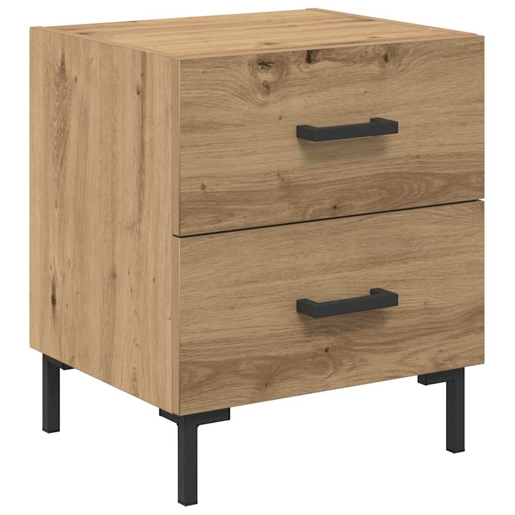 Cabinet de chevet 2 pcs Chêne artisanal 40 x 35 x 47,5 cm - XIOS