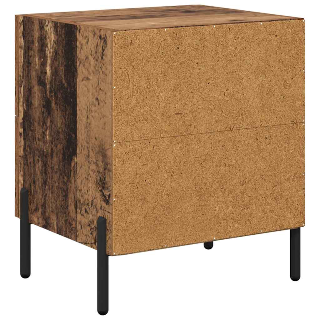 Cabinet de chevet avec tiroir Bois ancien 40 x 35 x 47.5 cm - XIOS