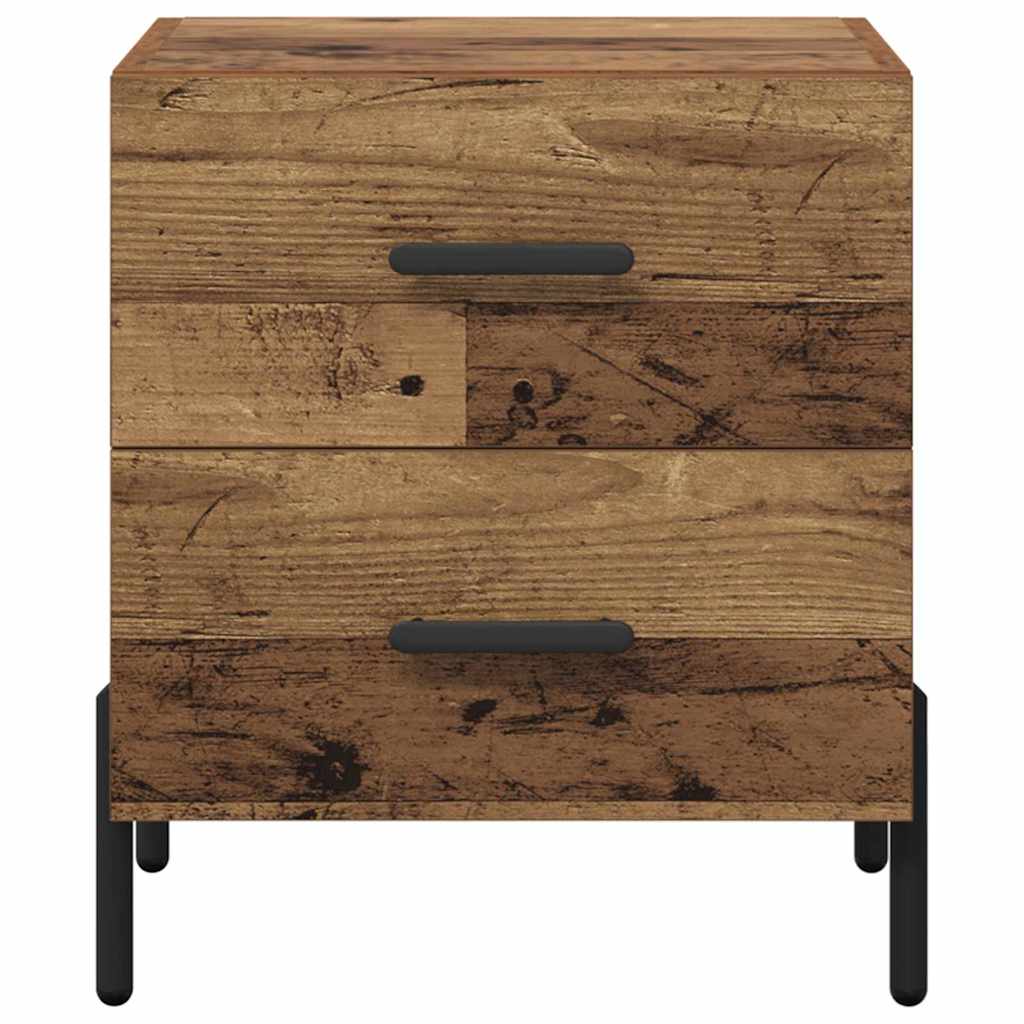 Cabinet de chevet avec tiroir Bois ancien 40 x 35 x 47.5 cm - XIOS