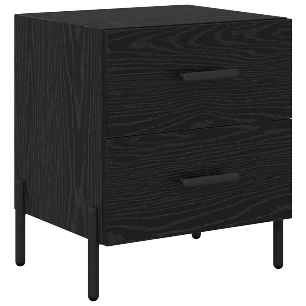Cabinet de chevet avec tiroir Chêne noir 40 x 35 x 47.5 cm - XIOS