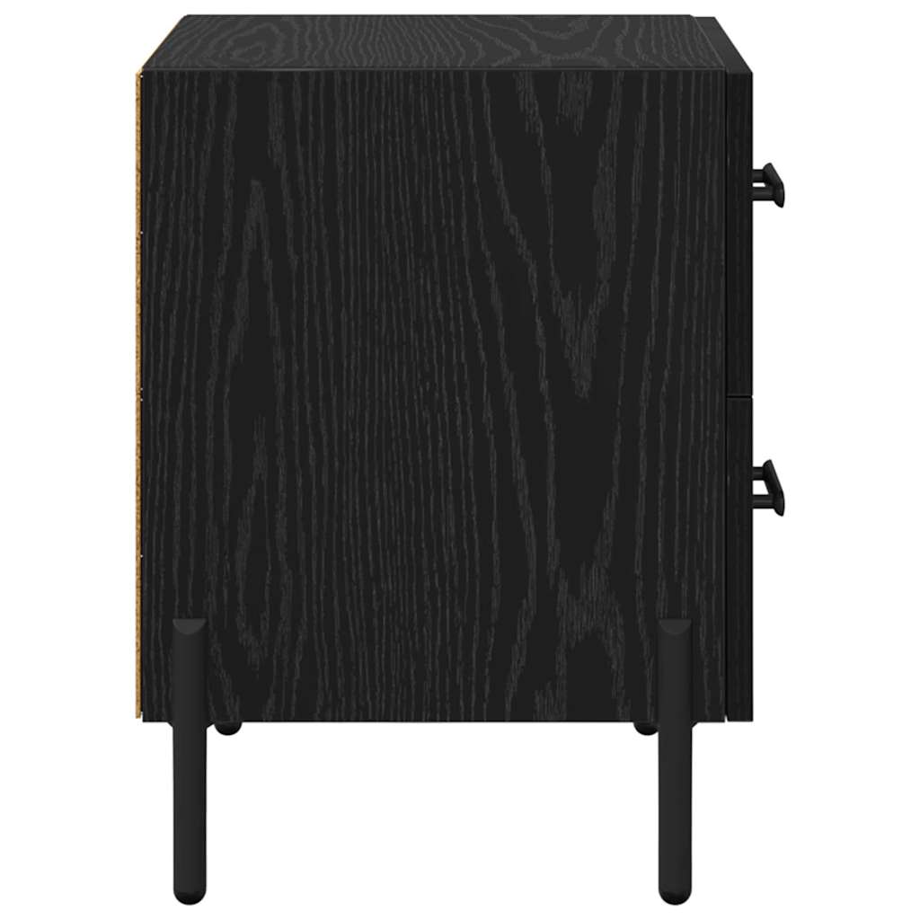 Cabinet de chevet 2 pcs Chêne noir 40 x 35 x 47,5 cm - XIOS