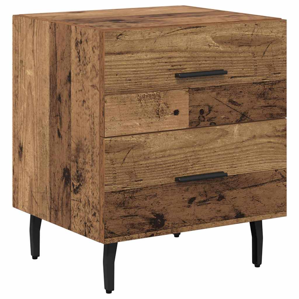 Cabinet de chevet avec tiroir Bois ancien 40 x 35 x 47.5 cm - XIOS