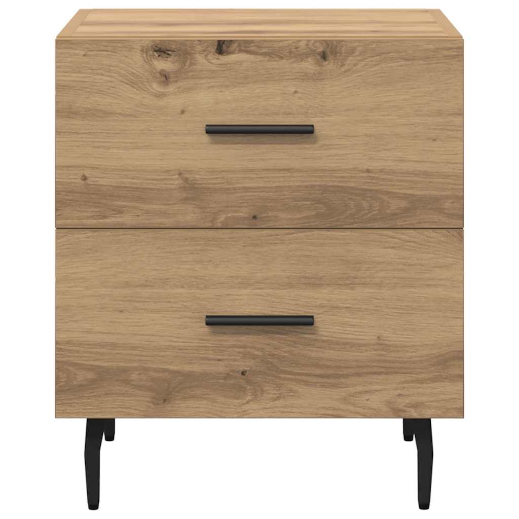 Cabinet de chevet 2 pcs Chêne artisanal 40 x 35 x 47,5 cm - XIOS