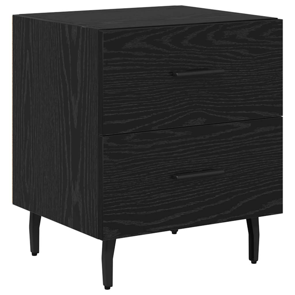 Cabinet de chevet avec tiroir Chêne noir 40 x 35 x 47.5 cm - XIOS