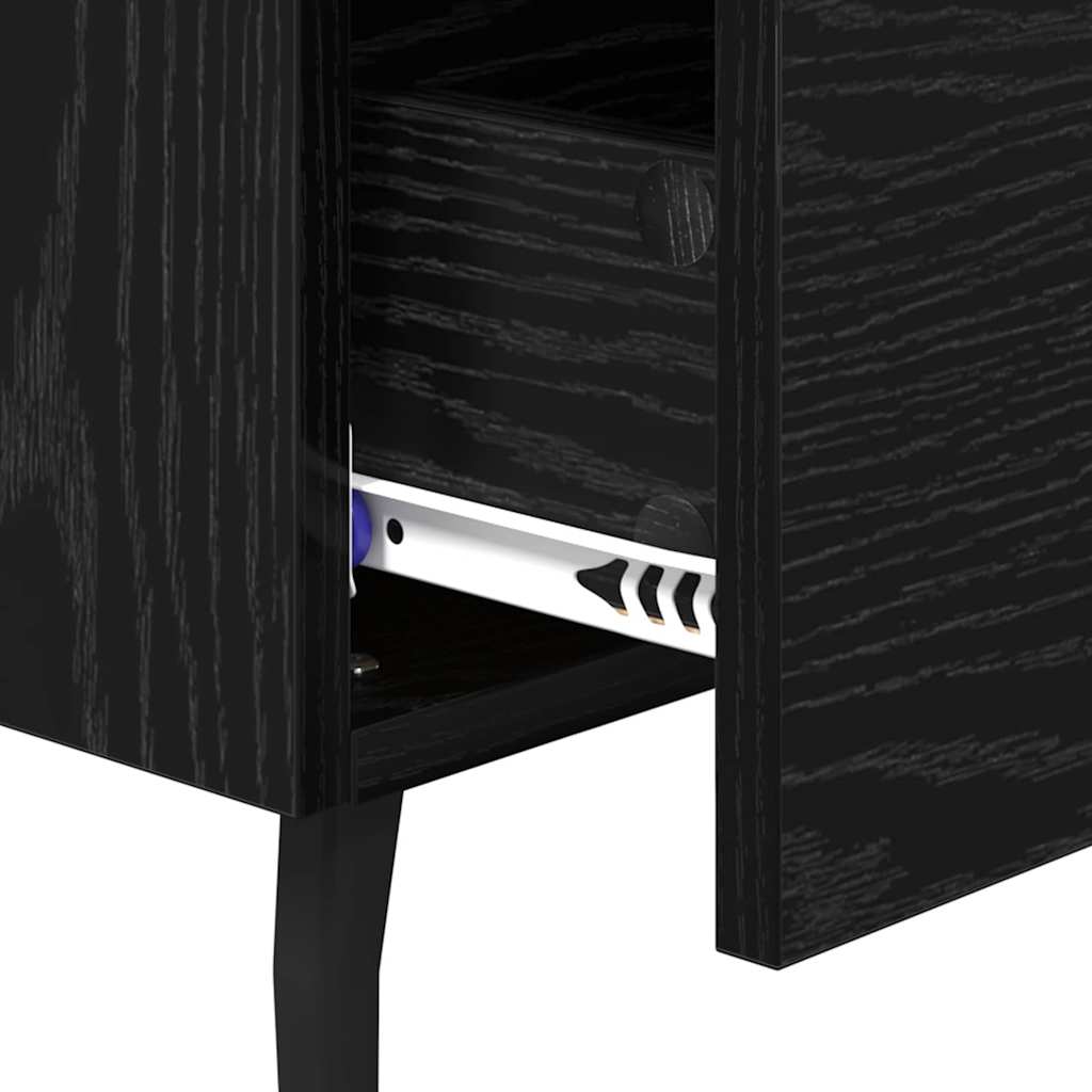 Cabinet de chevet 2 pcs Chêne noir 40 x 35 x 47,5 cm - XIOS